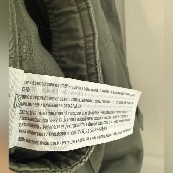 Y2K Abercrombie Fitch Military Utility Cargo Women 8 Pants Straight Leg Outdoor - Picture 13 of 13